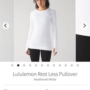 lululemon athletica Long Sleeve Top - Heathered White